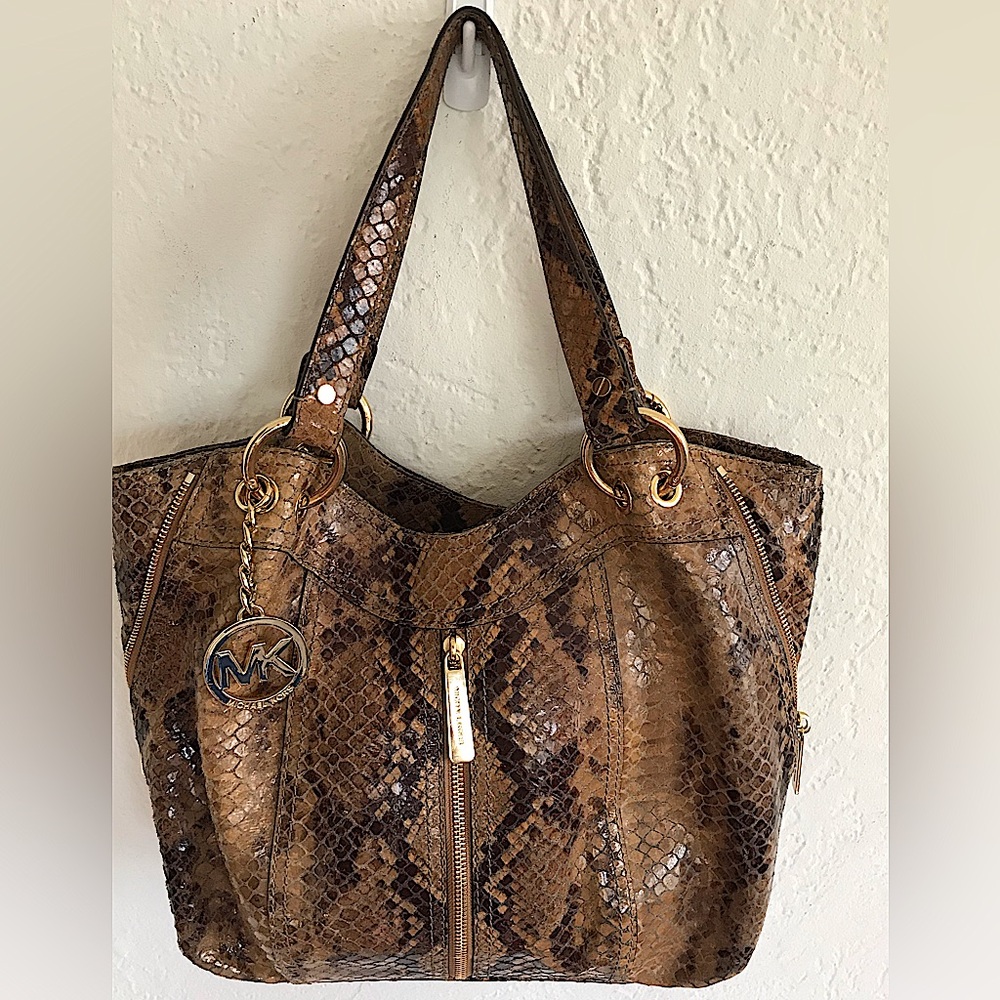 Michael Kors Snake Print Style Purse/Tote
